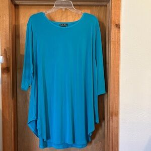 Modern Teal Tunic Top by Southern Charm